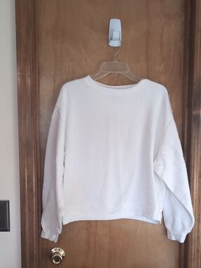 Darling White Crewneck Sweatshirt